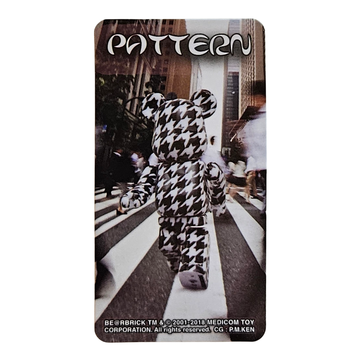 Bearbrick Series 36 Pattern "Houndstooth" 100% Begleitkarte