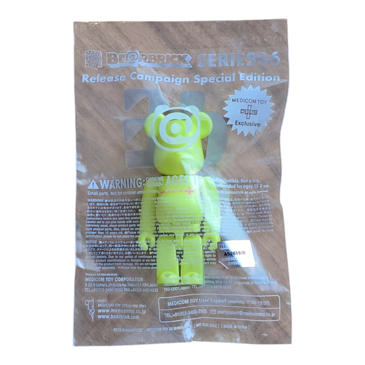 Bearbrick Series 36 Release Campaign Special Edition "Medicom Toy Plus" 100% mit Verpackung