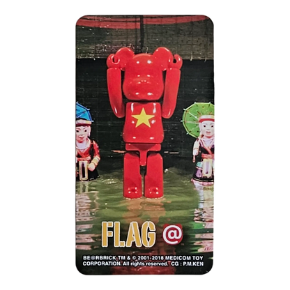 Bearbrick Series 37 Flag "Vietnam" 100% Begleitkarte