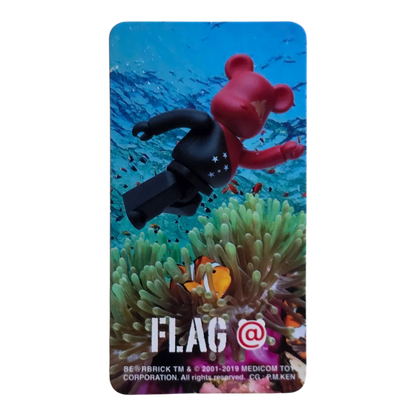 Bearbrick Series 39 Flag "Papua New Guinea" 100% Begleitkarte