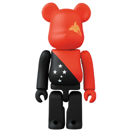 Bearbrick Series 39 Flag "Papua New Guinea" 100% Herstellerbild