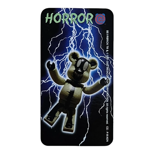 Bearbrick Series 4 Horror "Lightning Glow in the Dark" 100% Begleitkarte