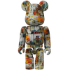 Bearbrick Series 42 Artist Andy Warhol × Jean-Michel Basquiat 100% Herstellerbild