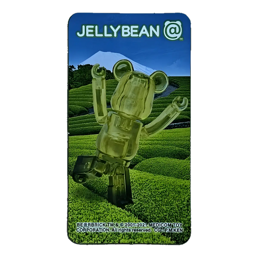 Bearbrick Series 42 Jellybean "Green Tea" 100% Begleitkarte