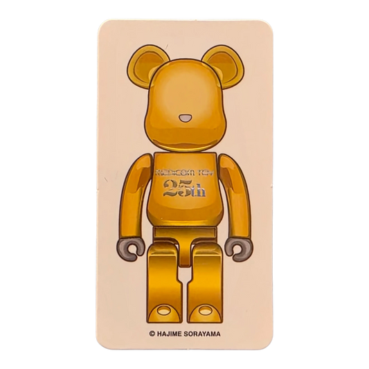 Bearbrick Series 42 Medicom Toy 25th Anniversary Model Gold [Hajime Sorayama] 100% SECRET Begleitkarte