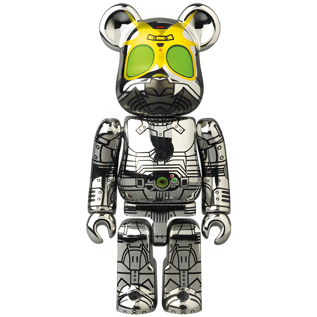 Bearbrick Series 42 SF Sorayama "Black Shadow Moon" 100% Herstellerbild