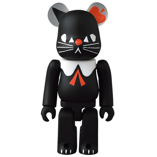Bearbrick Series 43 Artist "Robin the Black Cat" 100% Herstellerbild