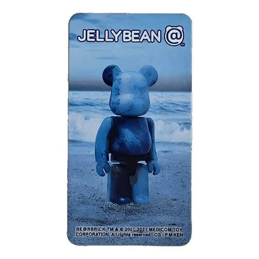 Bearbrick Series 43 Jellybean "Beach" 100% Begleitkarte