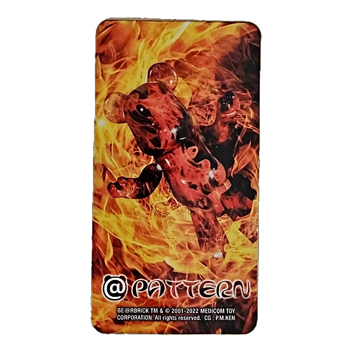 Bearbrick Series 44 Pattern "Fire" 100% Begleitkarte