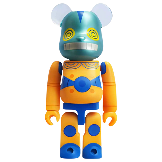 Bearbrick Series 45 H×S (Hirota Saigansho) "Softvinyl Toy" Orange 100% SECRET Bild