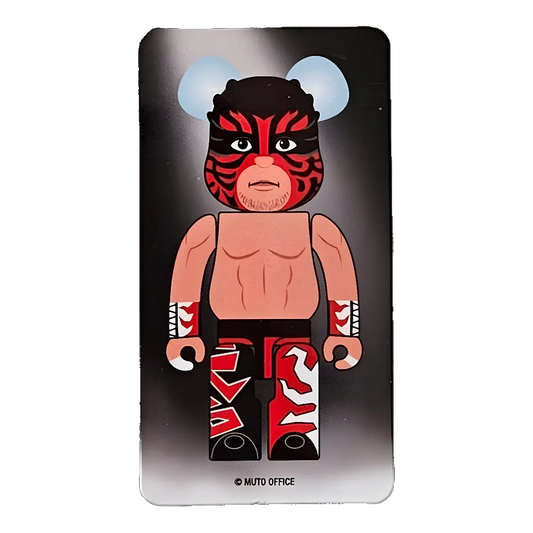 Bearbrick Series 46 Artist "The Great Muta" [Mask Version] 100% SECRET Begleitkarte