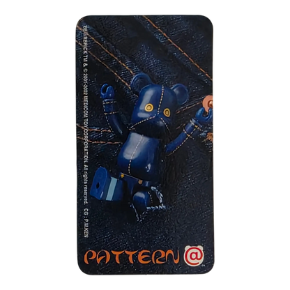 Bearbrick Series 5 Pattern "Blue Denim" 100% Begleitkarte