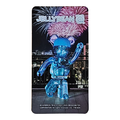 Bearbrick Series 50 Jellybean "Ramune" 100% Begleitkarte