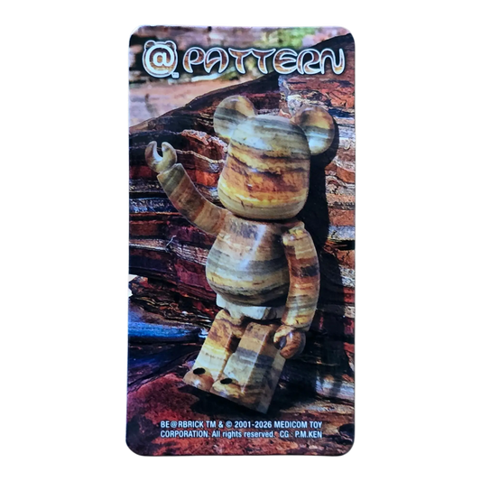 Bearbrick Series 52 Pattern "Amber" 100% Begleitkarte