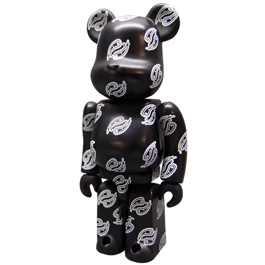 Bearbrick Series 6 Pattern "Paisley Black" 100% Herstellerbild