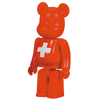 Bearbrick Series 8 Flag "Switzerland" 100% Herstellerbild