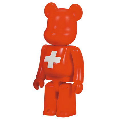 Bearbrick Series 8 Flag "Switzerland" 100% Herstellerbild