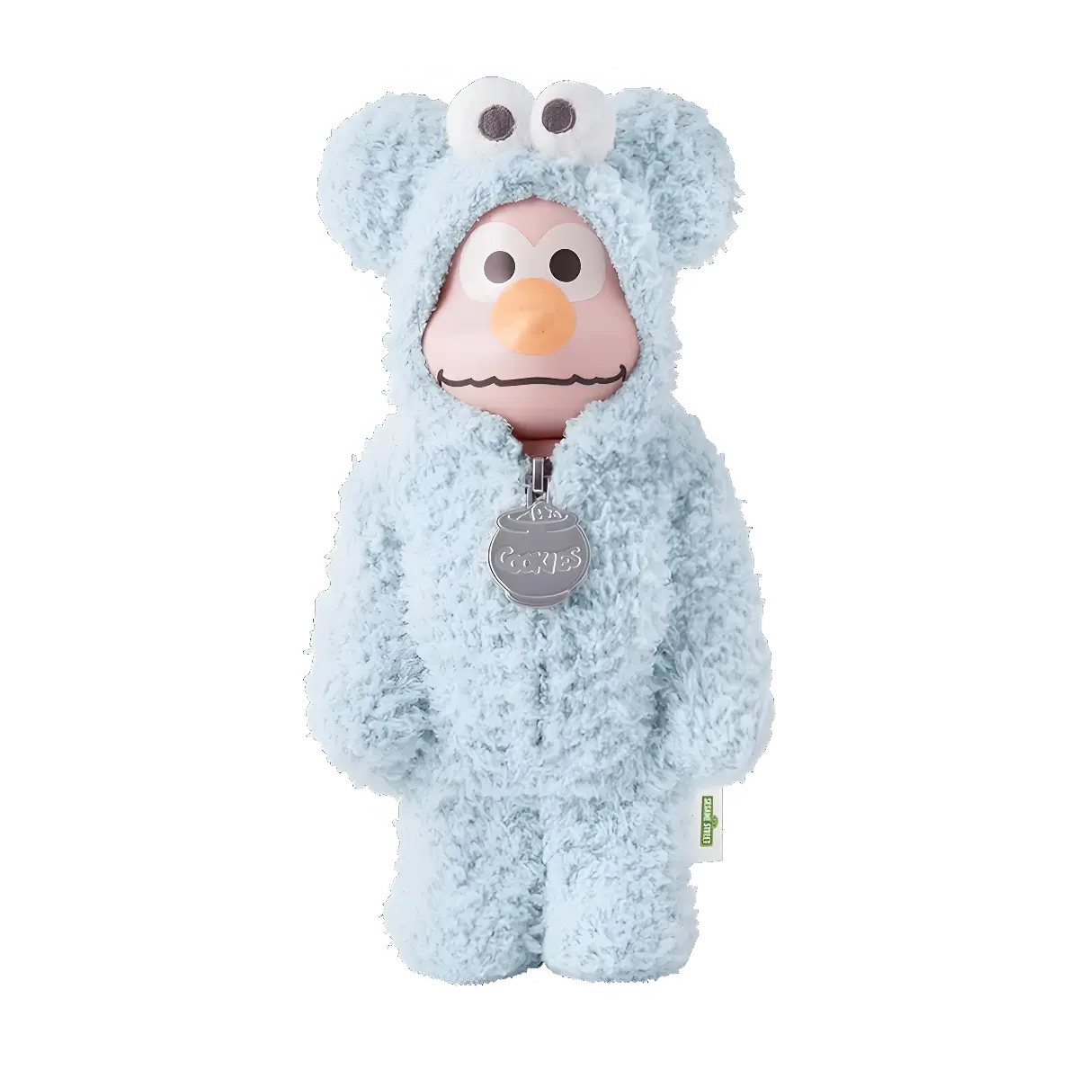 Bearbrick Sesame Street × Gelato Pique Elmo in Cookie Monster Costume 400% Herstellerbild 1