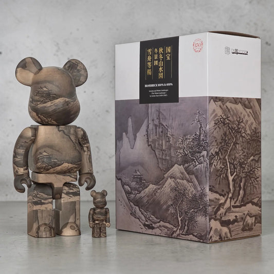 Bearbrick Sesshu Toyo "The Winter Landscape" [Tokyo National Museum] 100%+400% mit Verpackung