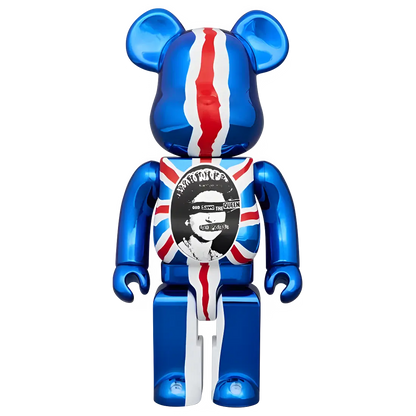 Bearbrick Sex Pistols 'God Save the Queen' Chrome Version Herstellerbild 3