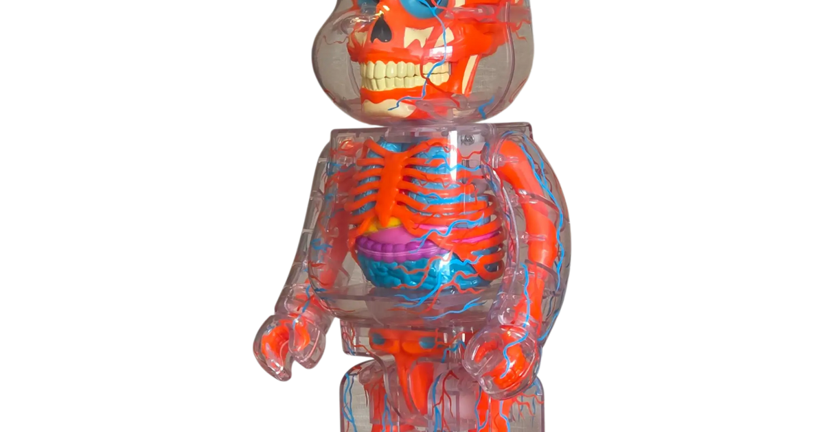BE@RBRICK HUMAN BEAR ORANGE VARIANT 400％ BE@RBRICK Shelterbank 