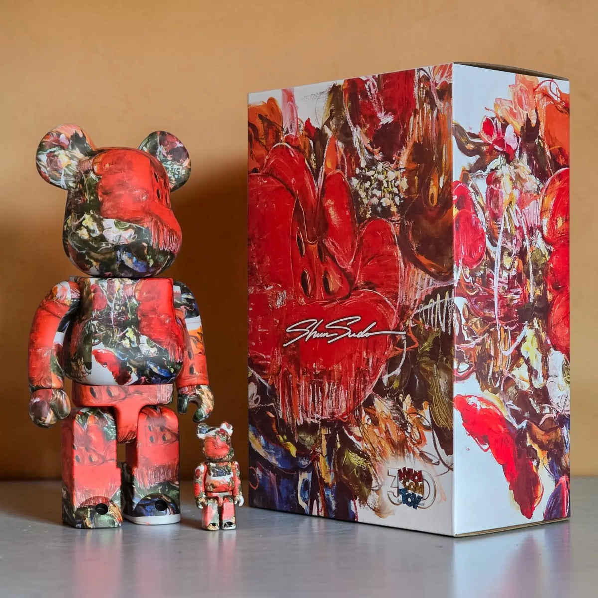 Bearbrick Shun Sudo "Garden" 100%+400% mit Verpackung