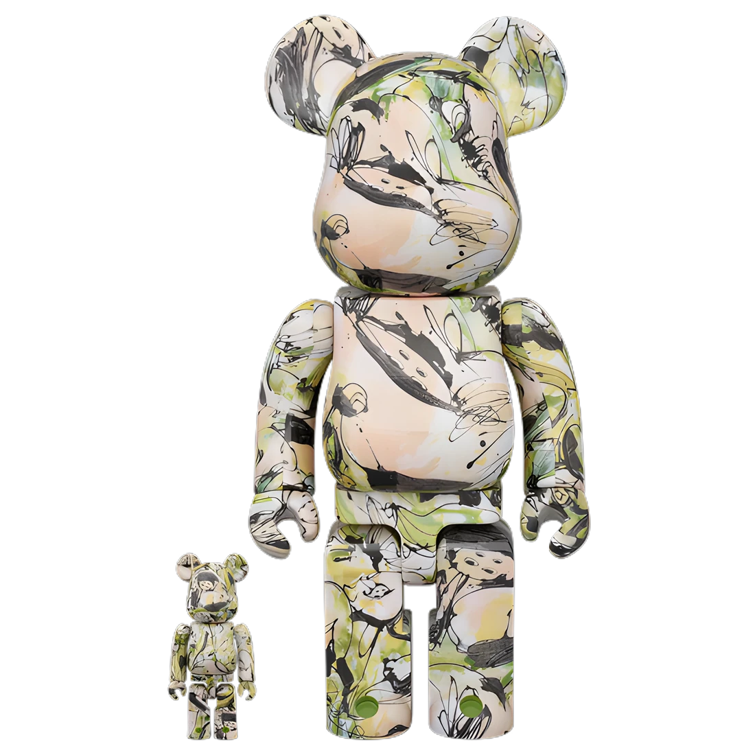 Bearbrick Shun Sudo "Wind and Petals" 100%+400% Herstellerbild 1