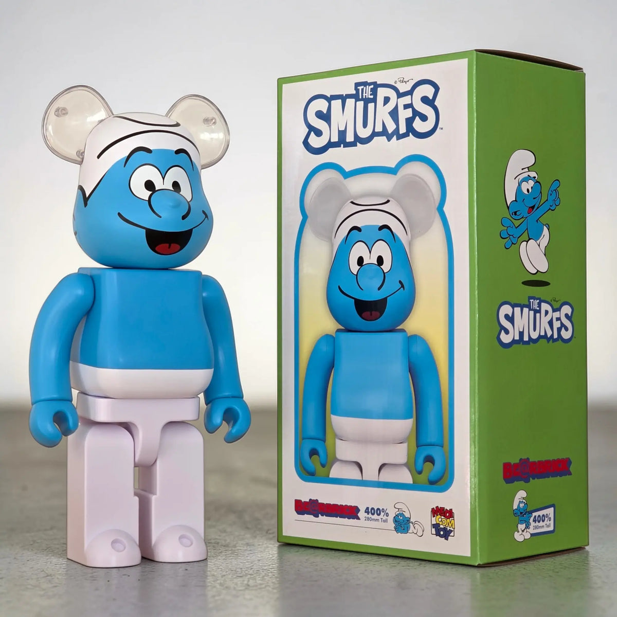 Bearbrick Smurf [The Smurfs] 400% mit Verpackung