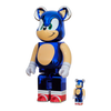 Bearbrick Sonic the Hedghog Chrome Version 100%+400% schräg