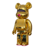 Bearbrick Sorayama × 2G Gold Version 1000% schräg