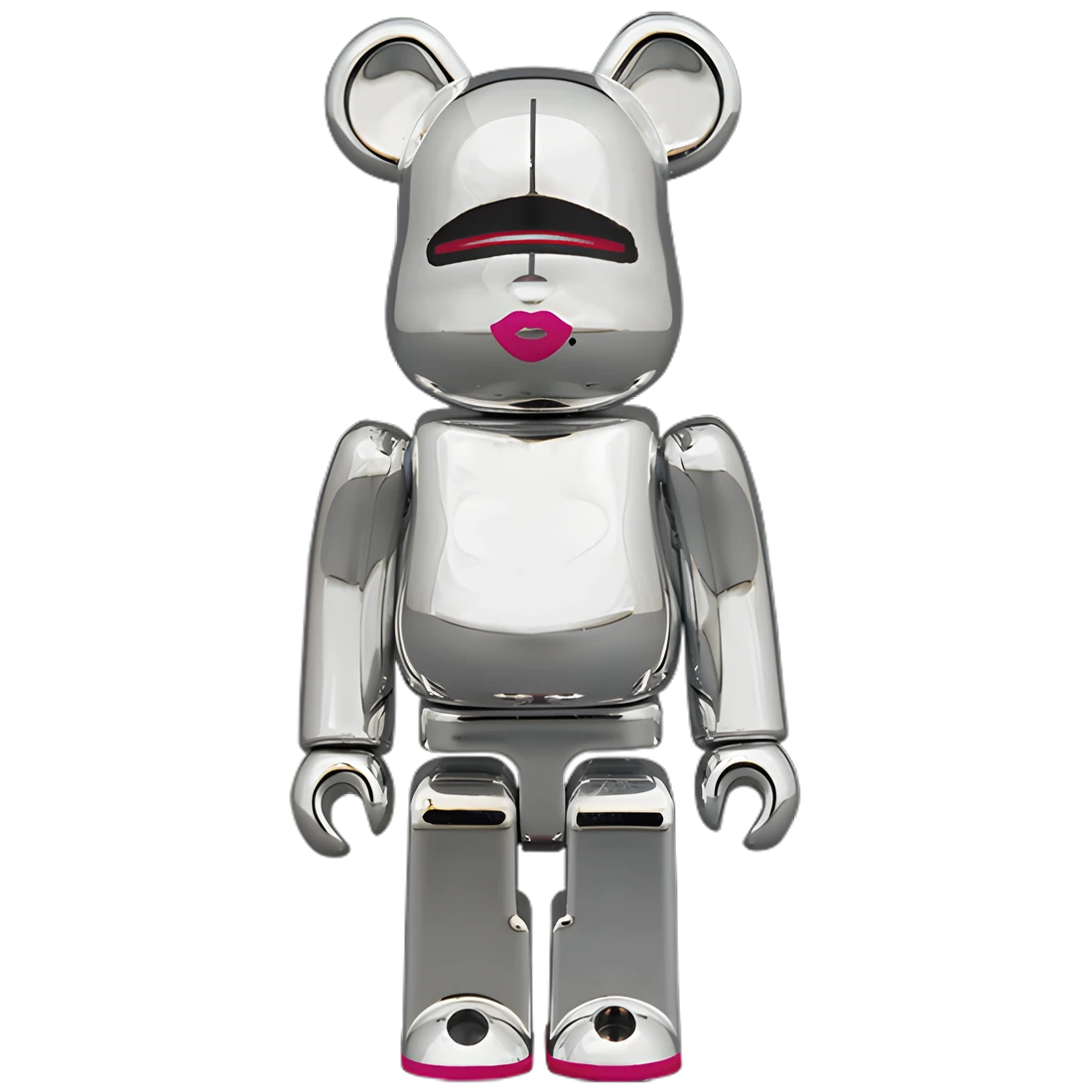 Bearbrick Sorayama × 2G Silver Version 100%+400% Herstellerbild 2