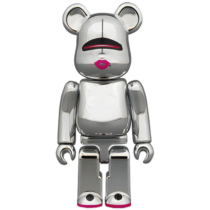 Bearbrick Sorayama × 2G Silver Version 100%+400% Herstellerbild 2