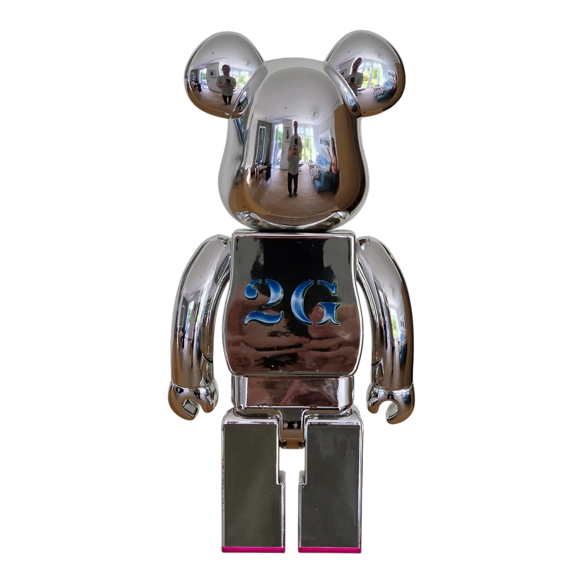 Bearbrick Sorayama × 2G Silver Version 100%+400% Rückseite