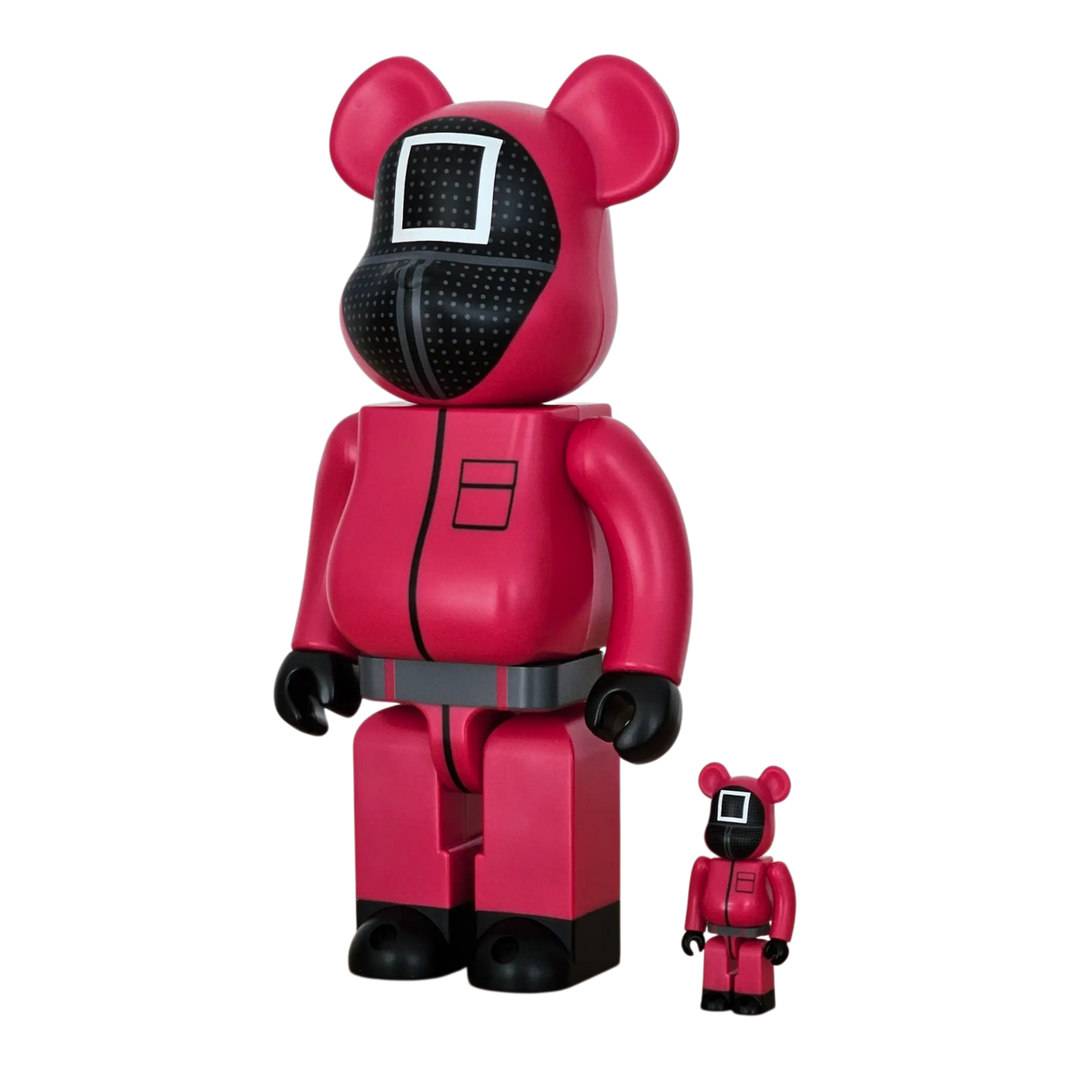 Bearbrick Squid Game Guard "Square" 100%+400% schräg