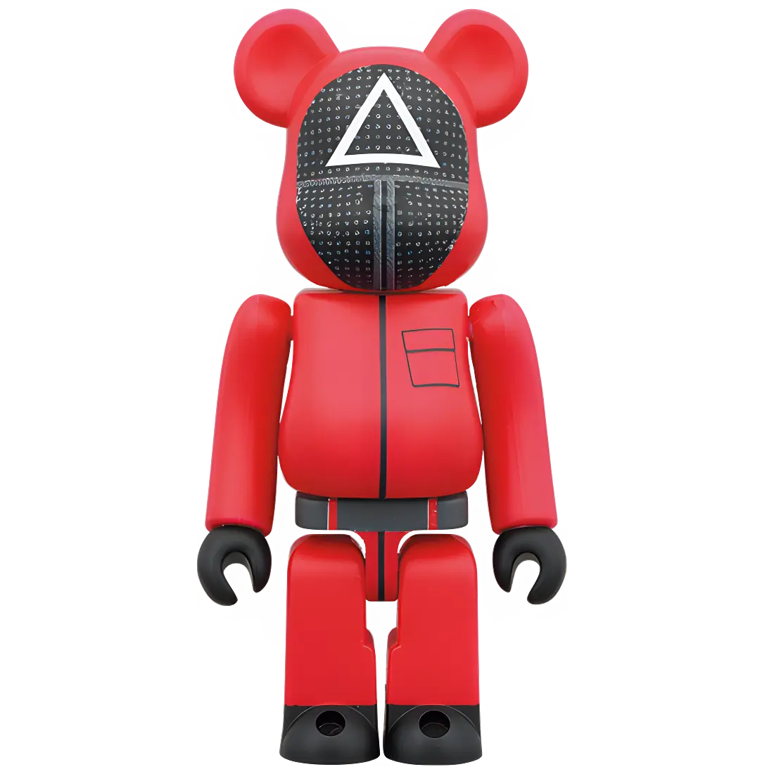 Bearbrick Squid Game Guard "Triangle" 100%+400% Herstellerbild 1