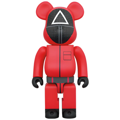 Bearbrick Squid Game Guard "Triangle" 100%+400% Herstellerbild 2