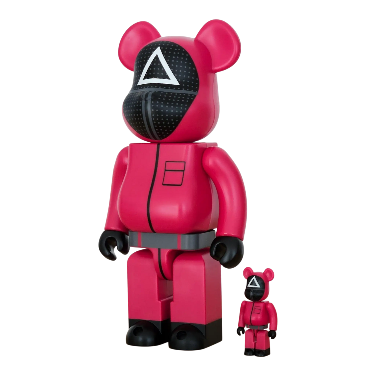 Bearbrick Squid Game Guard "Triangle" 100%+400% schräg