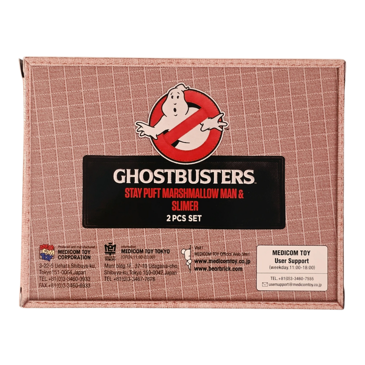 Bearbrick Stay Puft Marshmallow Man & Slimer [Ghostbusters] 2er-Set 100% Verpackung Rückseite