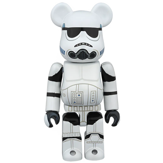 Bearbrick Stormtrooper Chrome Version 100% Herstellerbild