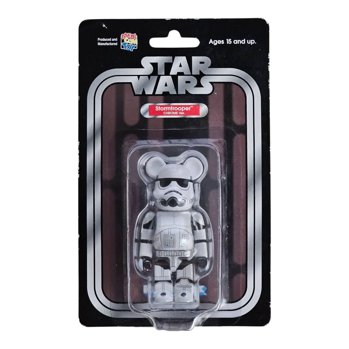 Bearbrick Stormtrooper Chrome Version 100% in der Verpackung