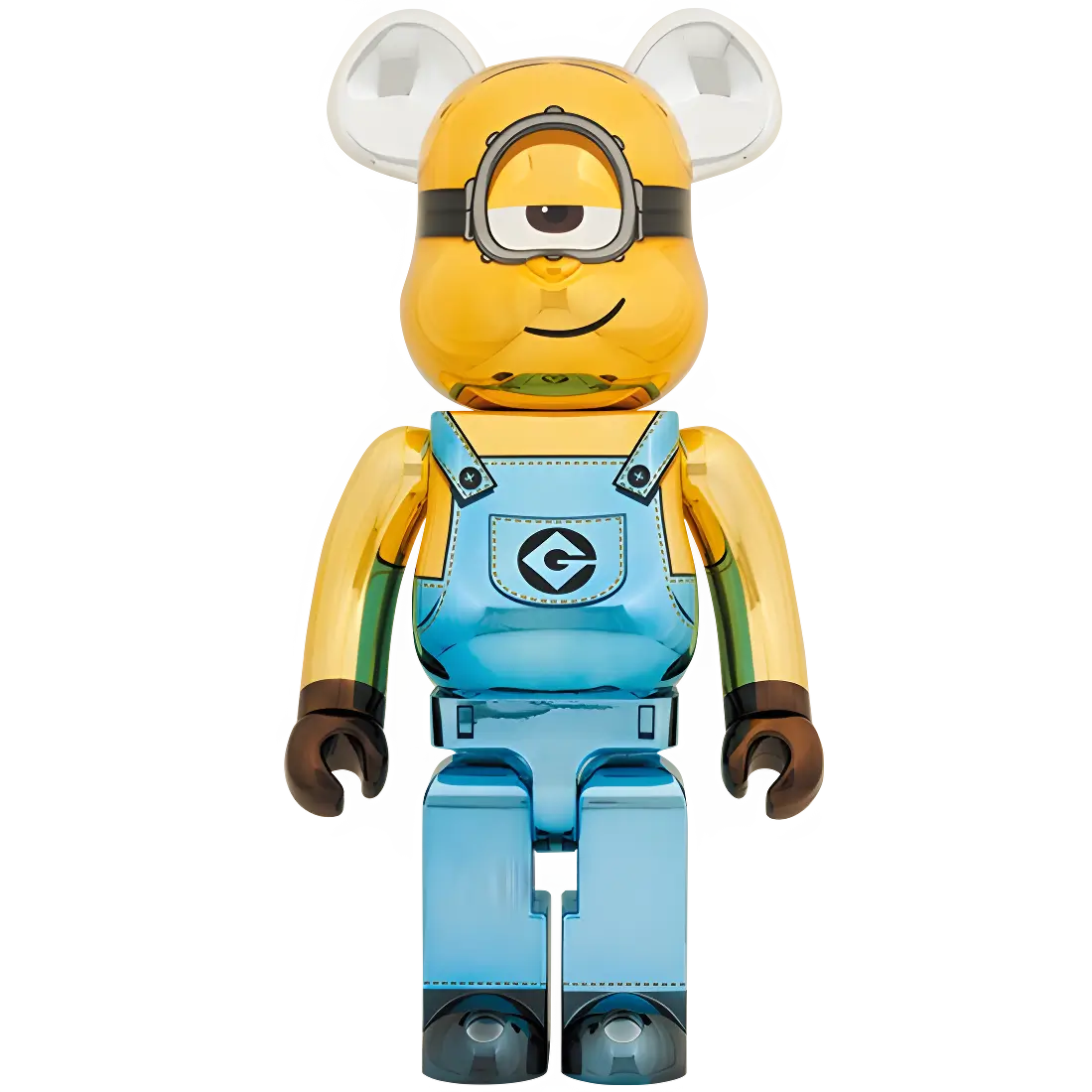 Bearbrick Stuart Chrome Version [Minions - The Rise of Gru] 1000% Herstellerbild 1