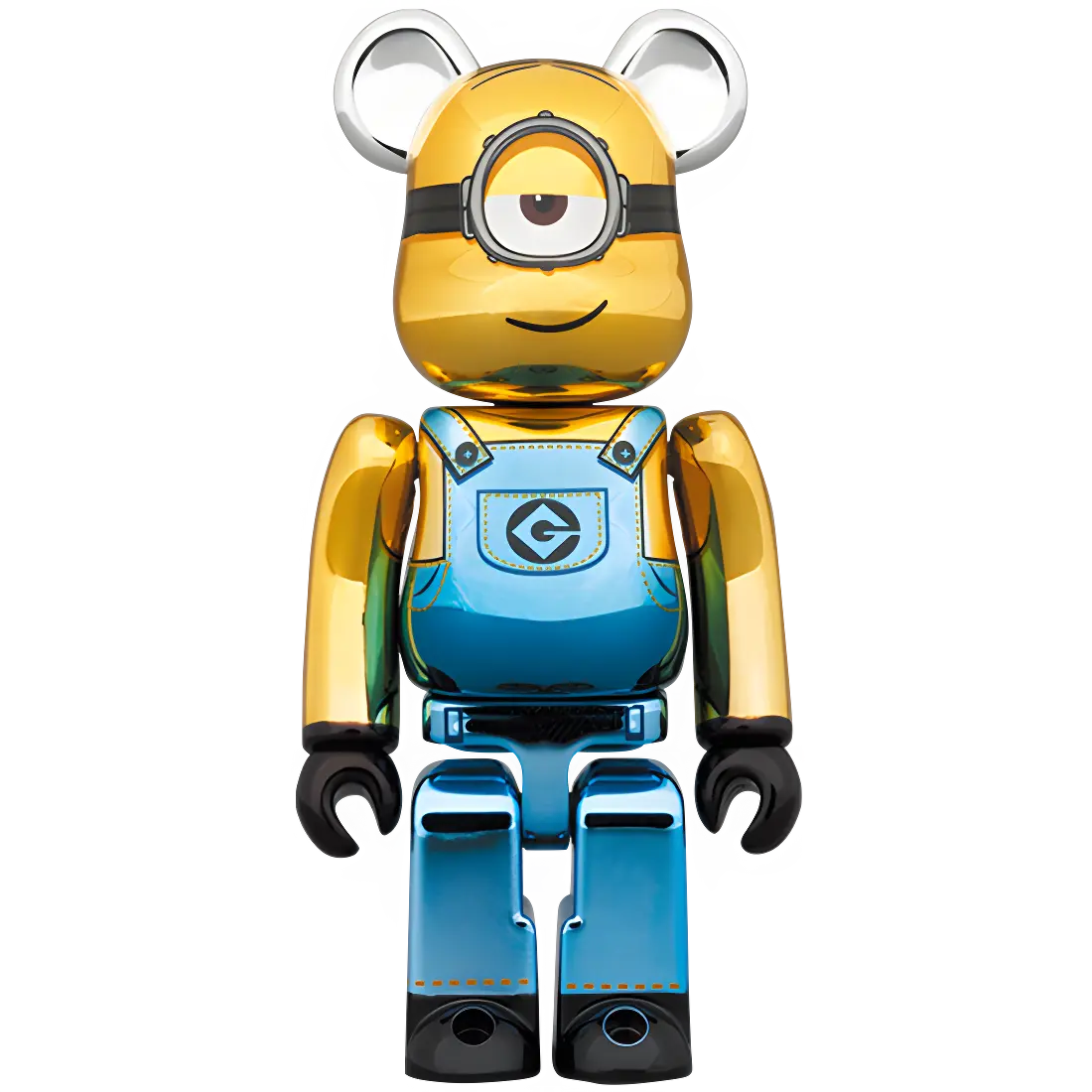 Bearbrick Stuart Chrome Version [Minions: The Rise of Gru] 100%+400% Herstellerbild 2