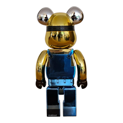 Bearbrick Stuart Chrome Version [Minions: The Rise of Gru] 100%+400% Rückseite