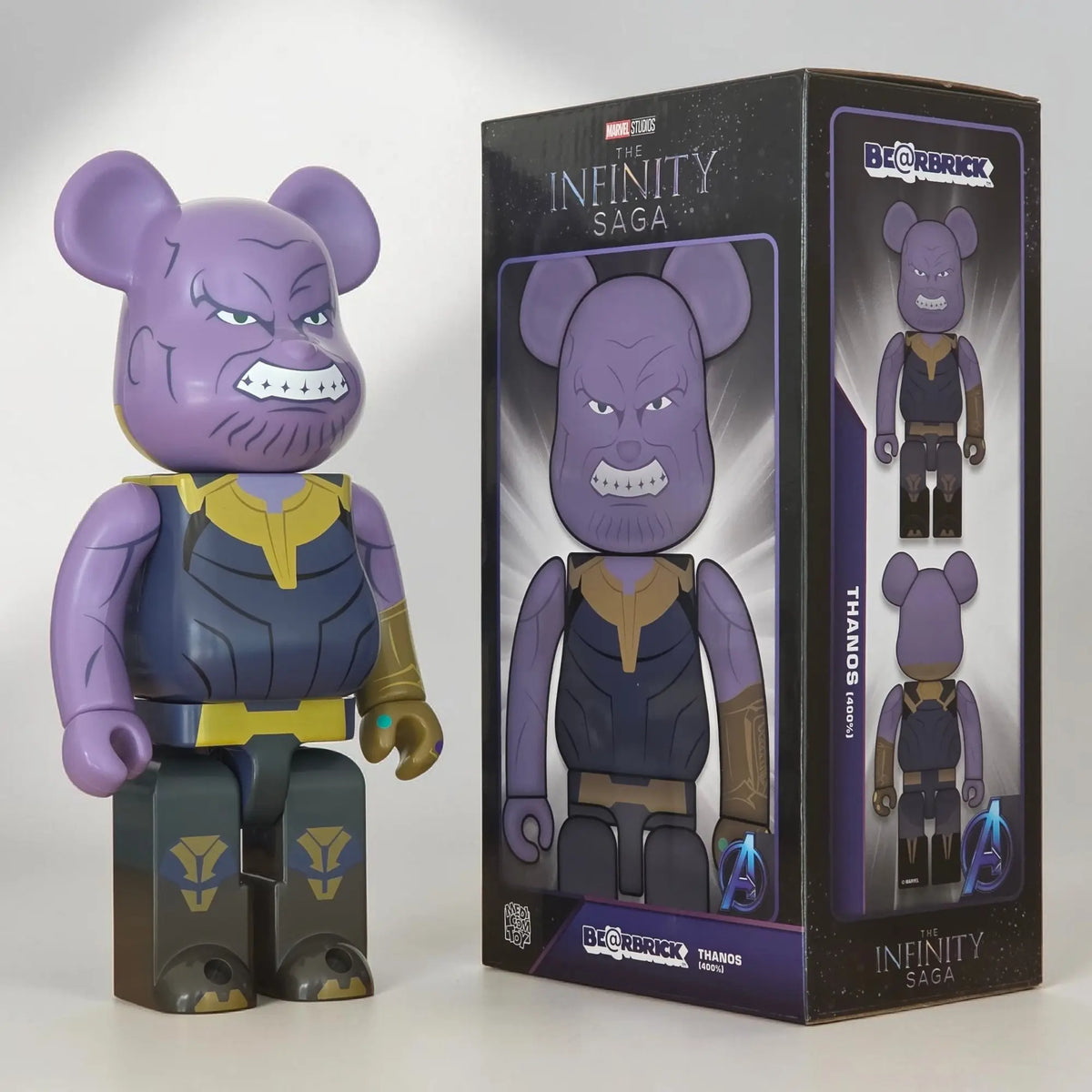 BE@RBRICK THANOS & ULTRON 400％ (2個セット) BE@RBRICK Thanos [The Infinity Saga] 400% | MyBearBrick.de