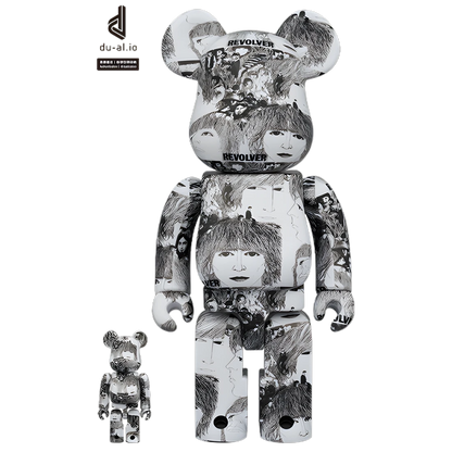 Bearbrick The Beatles "Revolver" 100%+400% Herstellerbild 1