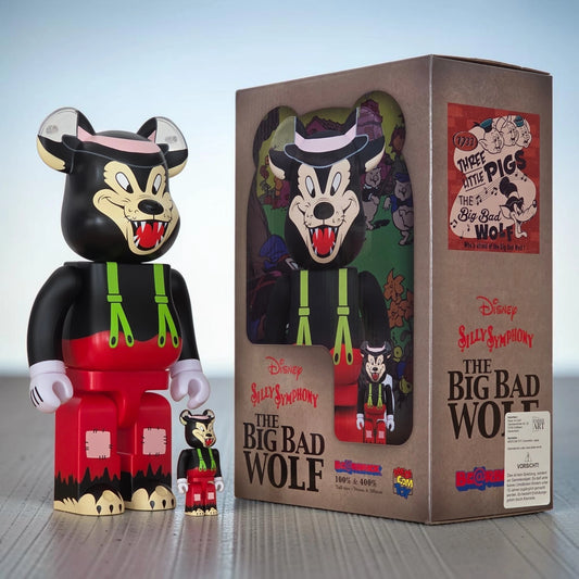 Bearbrick The Big Bad Wolf [Disney] 100%+400% mit Verpackung
