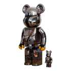 BE@RBRICK The Mandalorian Chrome Version (100%+400%)