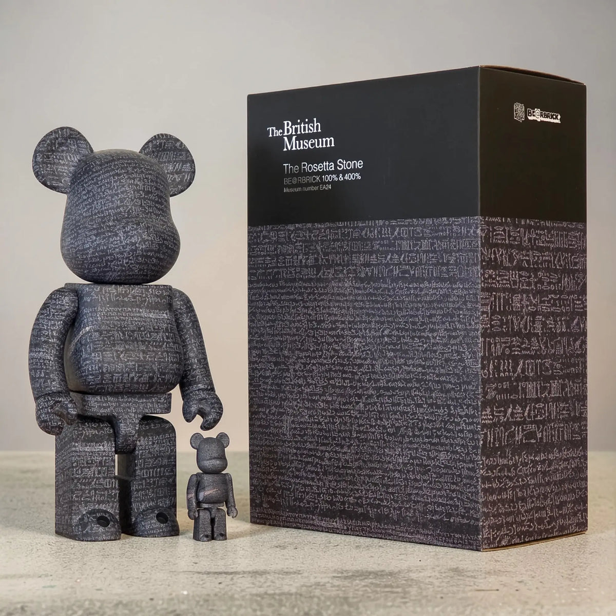 Bearbrick The Rosetta Stone [The British Museum] 100%+400% mit Verpackung