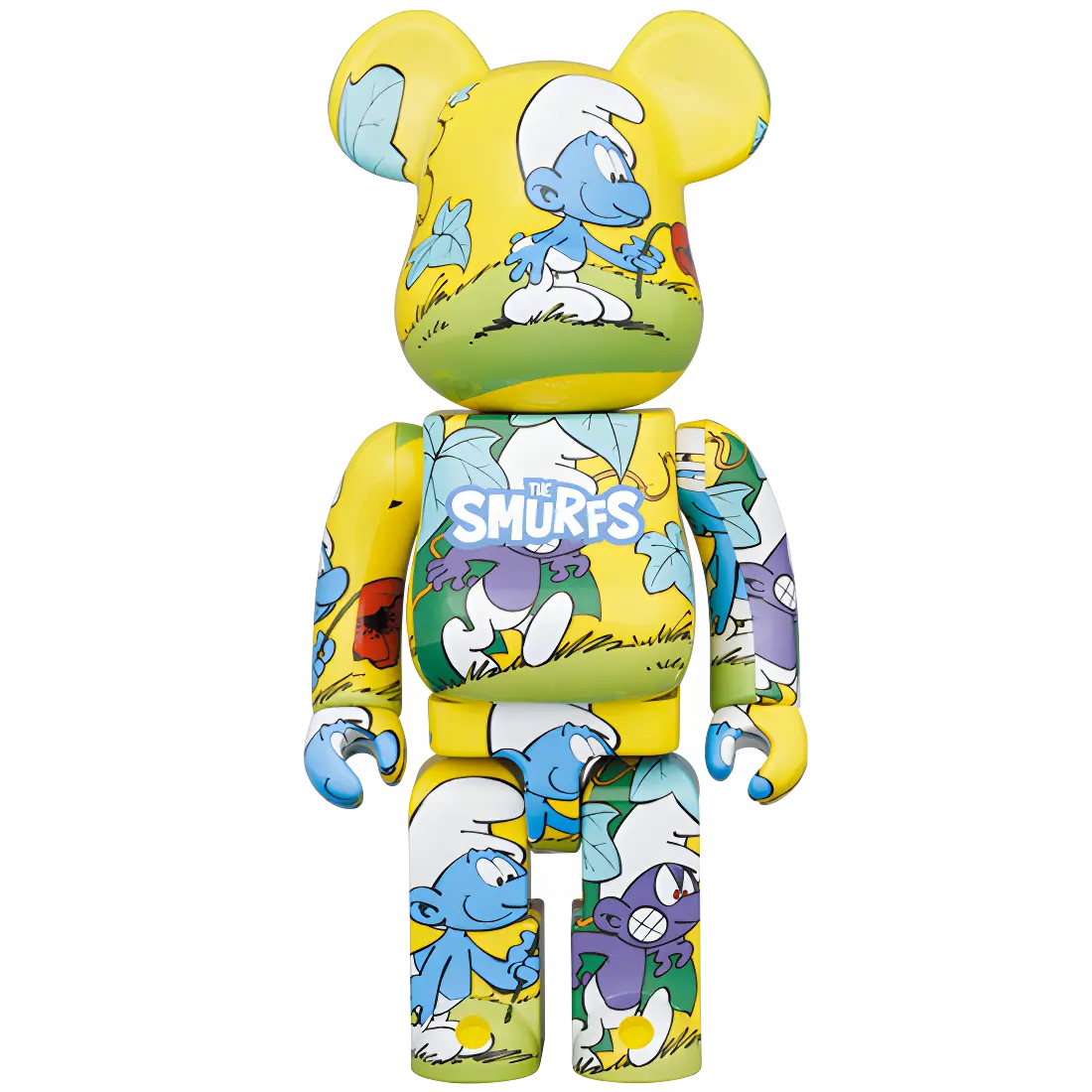 Bearbrick The Smurfs "The Purple Smurfs" 100%+400% Herstellerbild 3