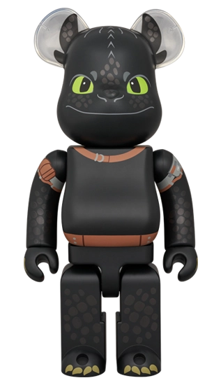 Bearbrick Toothless [Dragons] 100%+400% Herstellerbild 3